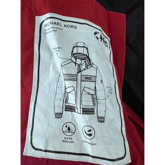 NWT!! "MICHAEL KORS" Men's Red Puffer Coat Size XXL MSRP-428.00 Streetwear Warm - Picture 7 of 14